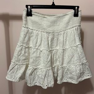 white skirt, size s